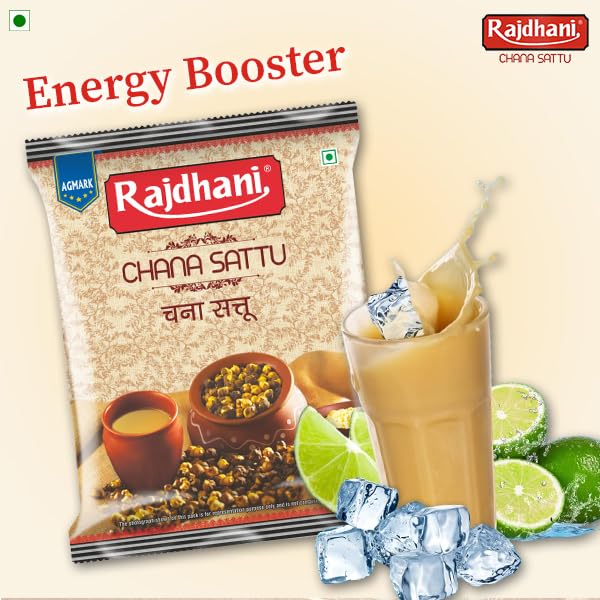 Rajdhani Chana Sattu - 500g (Pack of 10) | High Protein & Fiber | Gluten-Free | Instant Energy Drink