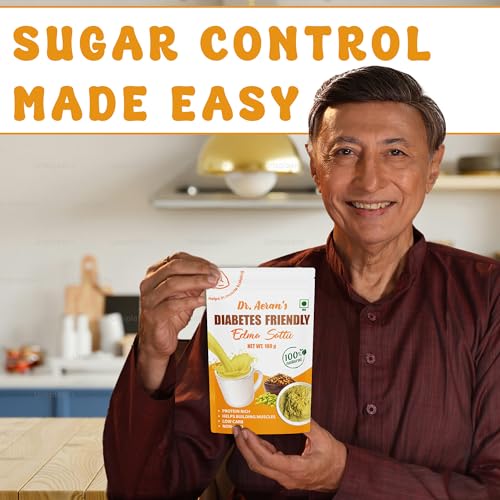 Dr. Aeran's Diabetes Friendly Edma Sattu (Pack of 3-100gm each) | Sattu for Sugar Release Control | Sugar Control Sattu | Sugar-Free | Protein Rich & Low Carb | Fiber Rich