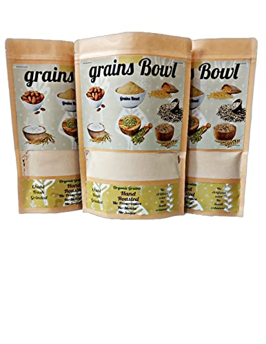 grains Bowl Hand Roasted multi grains health mix powder for Kids and Adults (NO COOKING NEEDED) Roasted Cereals & Pulses Powder, Chatua, Sathu maavu, Porridge Mix (Cardamom/Elaichi Flavour, 1 kg)