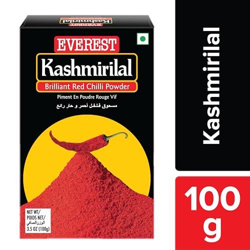10x Everest Powder, Kashmirilal Brilliant Red Chilli Powder,100g each - Pack of 10