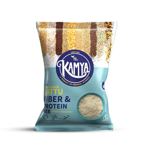 KK Kamya Lite Mixed Grain Sattu | Natural Powder with High Protein | No Added Sugar | Instant Sattu Drink (Pack of 2, 2Kg.)