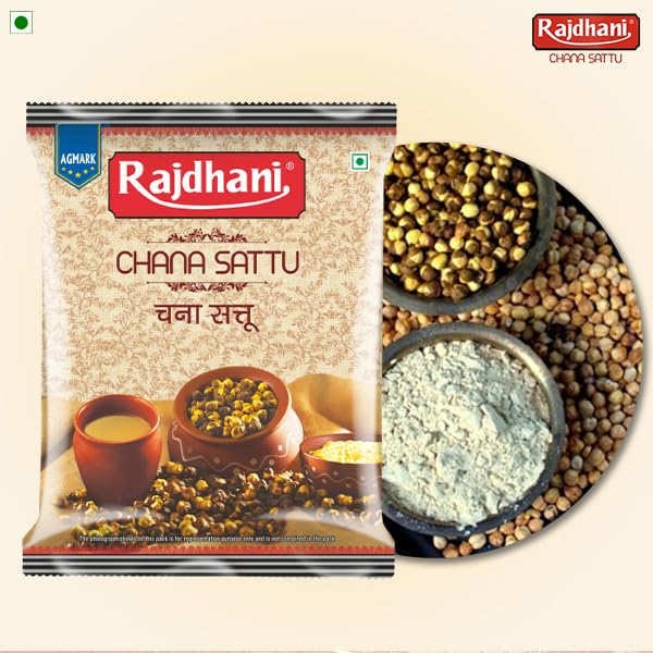 Rajdhani Chana Sattu - 500g (Pack of 10) | High Protein & Fiber | Gluten-Free | Instant Energy Drink