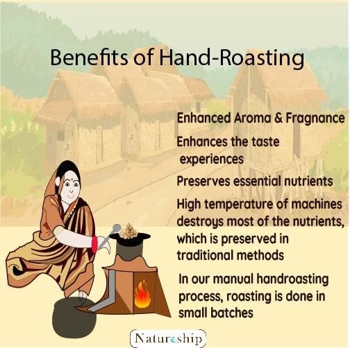 Natureship Hand Roasted Health Drink Mix- Masala Sattu 40gm (Pack of 4, 40gm * 4)