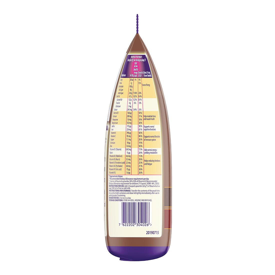 Bournvita 5 Star Magic Nutrition Drink, 750 g Pouch