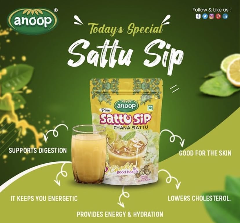 Anoop Sattu (Channa Sattu Sip) (500gms*4) Pack of 4 (2kg)