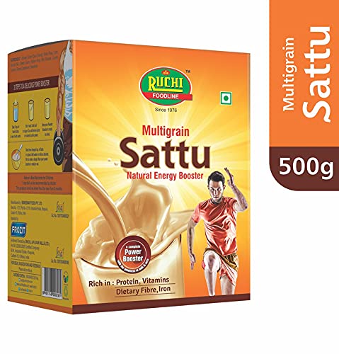 Ruchi Multigrain Sattu 500 GM | Pack of 4 | Healthy & Nutritious | High in Protein & Fiber | Ideal for Energy Boost