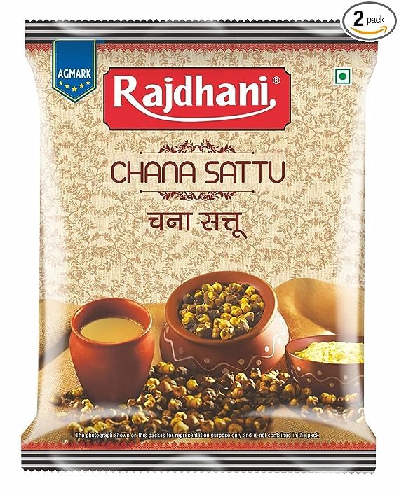Rajdhani Chana Sattu - 500g (Pack of 10) | High Protein & Fiber | Gluten-Free | Instant Energy Drink