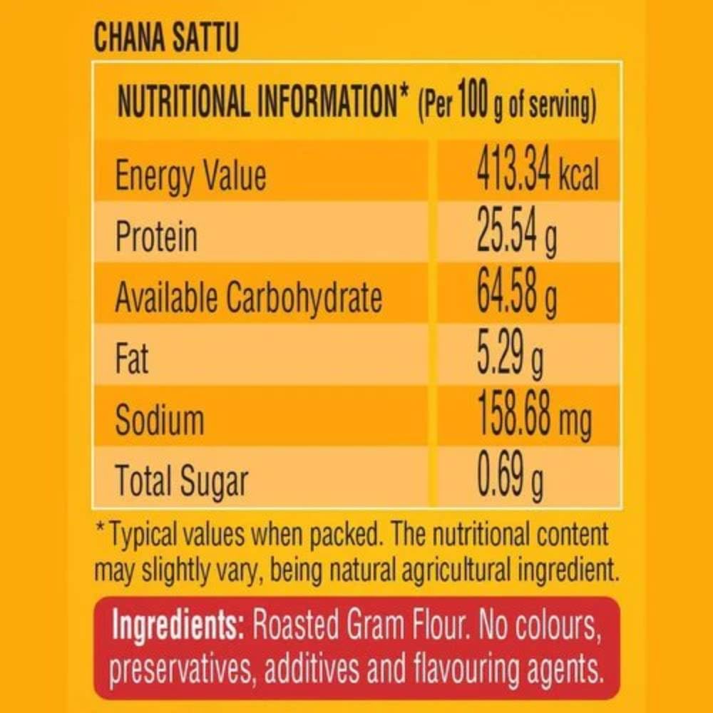 Ganesh Gold Shakti Sattu - 1kg Jar | Nutrient-rich Roasted Gram Flour | High Protein & Fiber