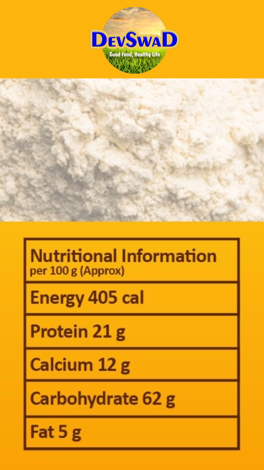 DevSwad Pure Bihari Chana Sattu|Traditional Way of Preparation|Freshly Roasted Bengal Gram|Super Food|High in Protein (930 g|No Preservatives