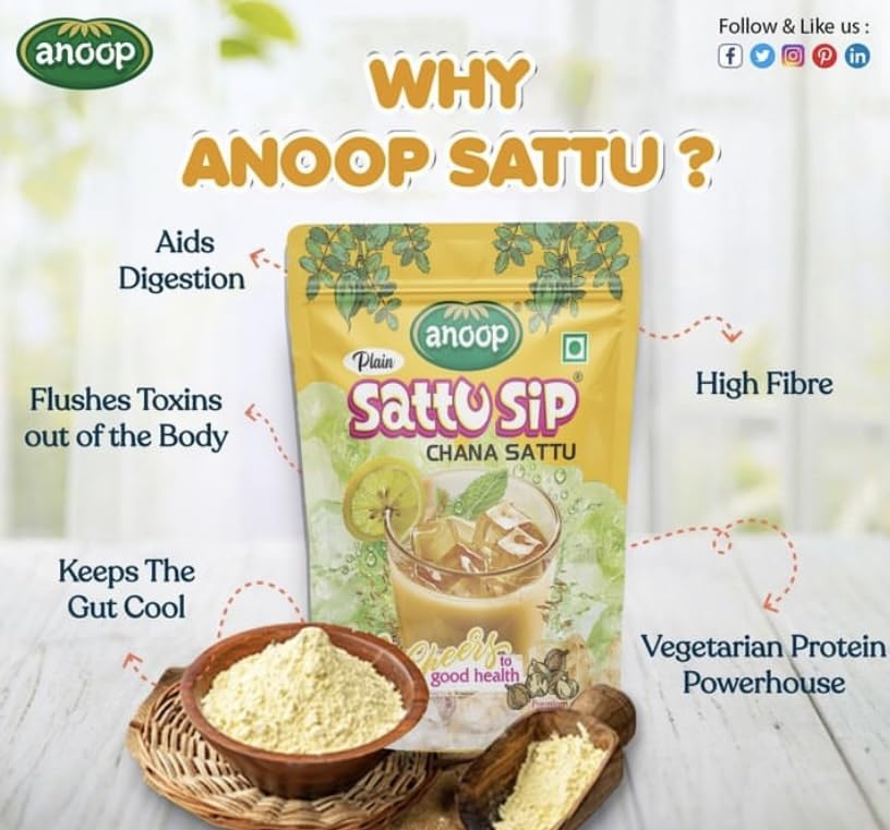 Anoop Sattu (Channa Sattu Sip) (500gms*4) Pack of 4 (2kg)