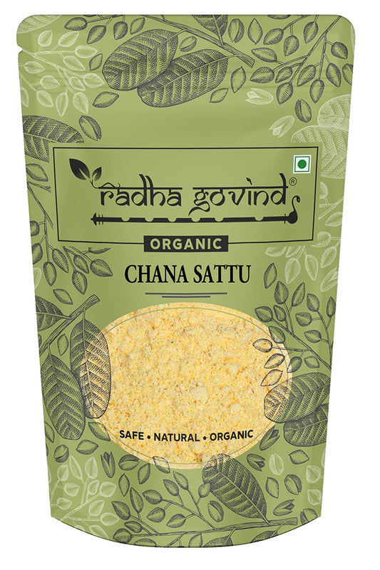 Radha Govind Organic Chana Sattu Powder | Fiber-Rich Sattu 1Kg