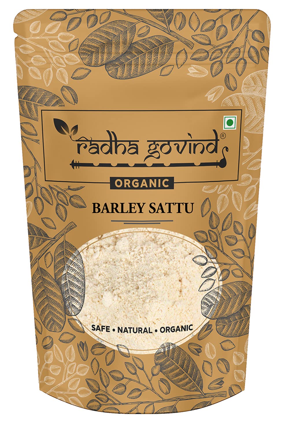 Radha Govind Organic Jau Sattu Flour | Fiber-Rich Sattu, 1000 Gram