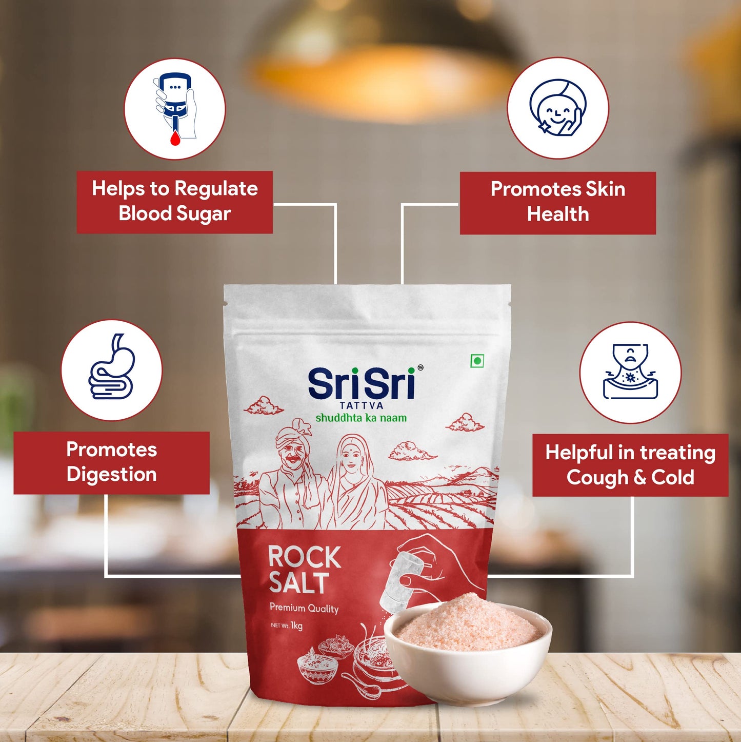 Sri Sri Tattva Rock Salt - Sendha Namak - 1Kg