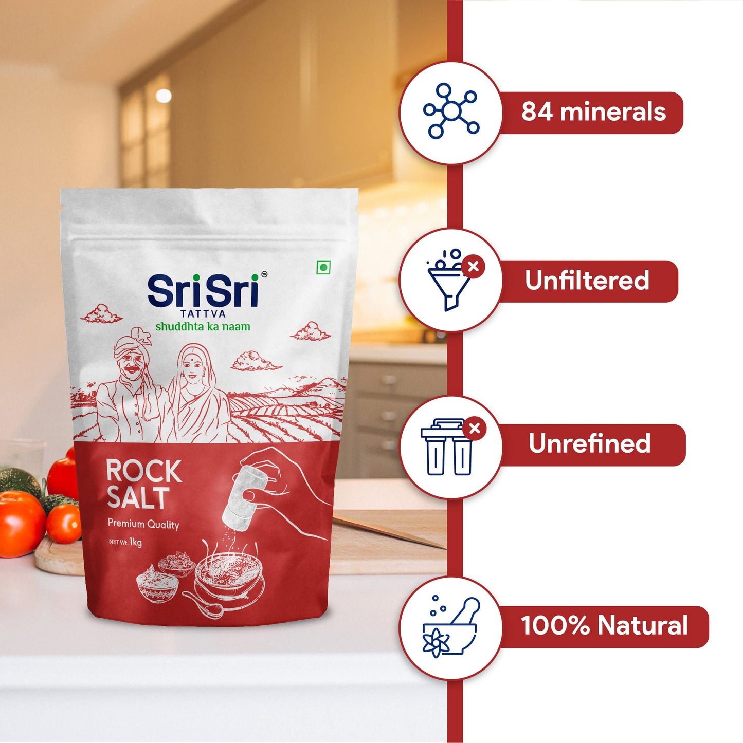 Sri Sri Tattva Rock Salt - Sendha Namak - 1Kg