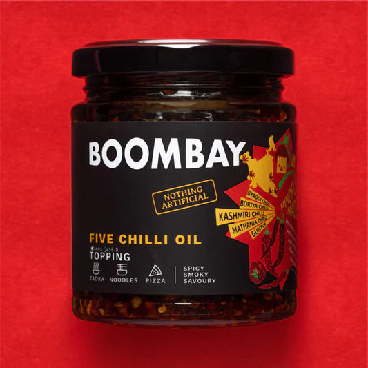 Boombay Most Loved Spicy Flavour Bombs: Five Chilli Oil & Garlic + Chilli